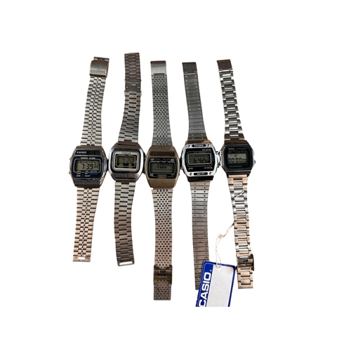 184 - Five Vintage Digital Watches including Casio