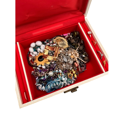 206 - Jewellery Box & Contents
