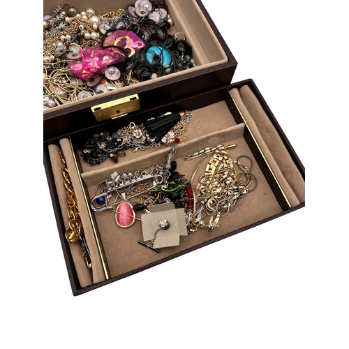 208 - Jewellery Box & Contents