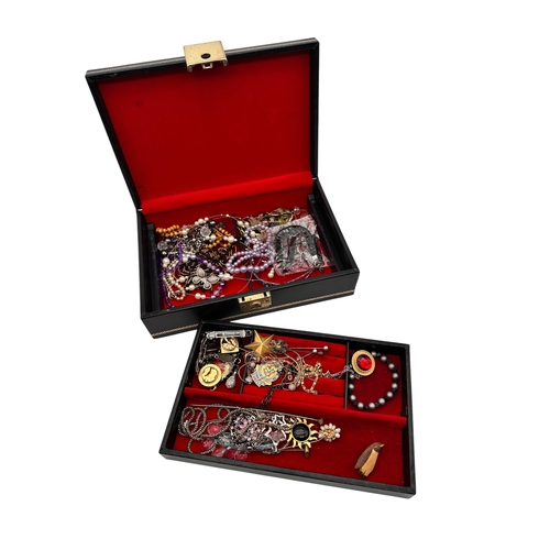 210 - Jewellery Box & Contents