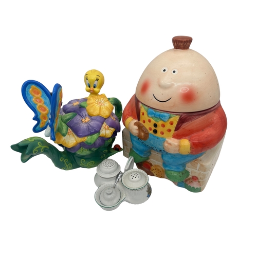 Warner Brothers Novelty Teapot, Rayware Vintage Humpty Dumpty Cookie ...