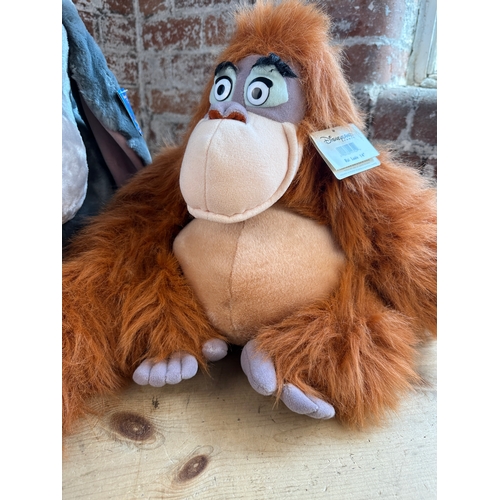 231 - Larger Disney Soft Toys in As New Condition with Tags - George Sanderson, King Louie and Large Eeyor... 