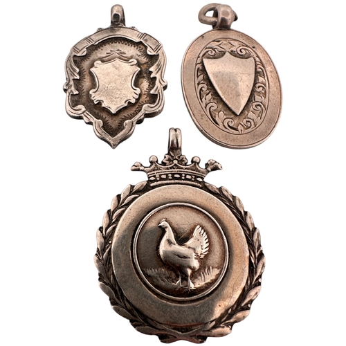 69 - Three Hallmarked Silver watch Fobs