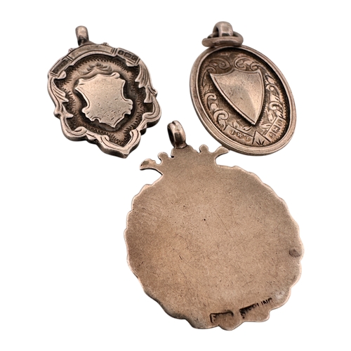 69 - Three Hallmarked Silver watch Fobs