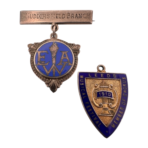 70 - Two Silver and Enamel Badges 20g