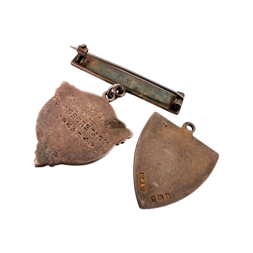 70 - Two Silver and Enamel Badges 20g