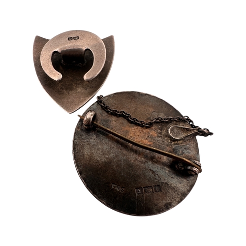 71 - Two Silver and Enamel Badges - Royal Liverpool Children's Hospital & 1928 News of the World 'Recogni... 