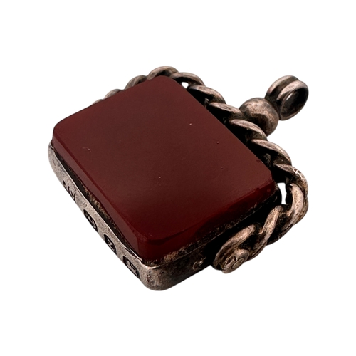 72 - 1899 Hallmarked Silver Sinner Fob (as found)