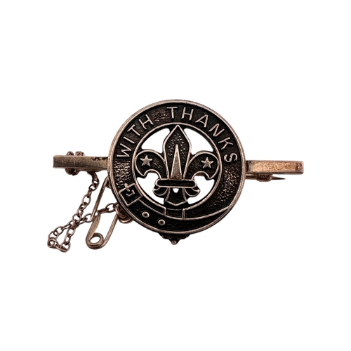 74 - 1975 Hallmarked Silver Boy Scouts 