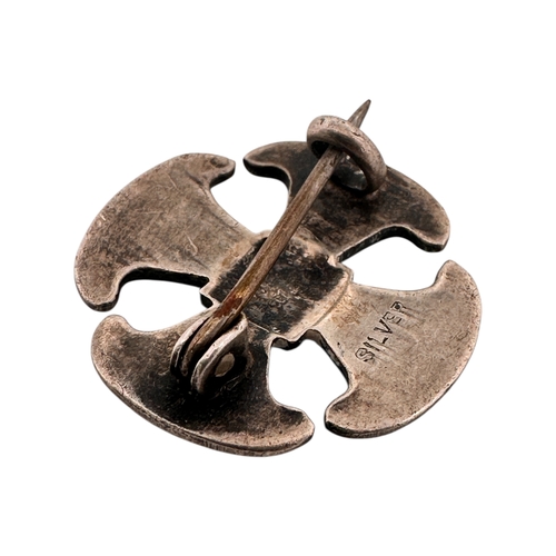 80 - Small Antique Canterbury Cross Brooch