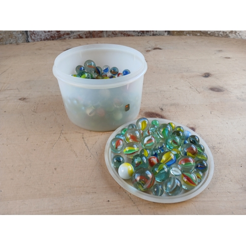 220 - Tub of Vintage Marbles