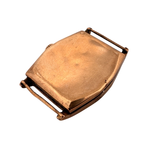 89 - Nine Carat Gold Cased Gents Hirco Watch, 7.7g Case Weight without Movement. Ticking