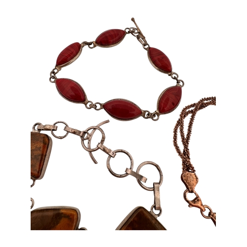 58 - Three White Metal Bracelets stamped 925