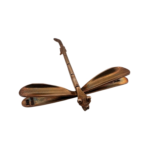 6 - Mexican Silver Dragonfly Brooch