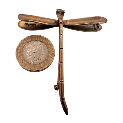6 - Mexican Silver Dragonfly Brooch