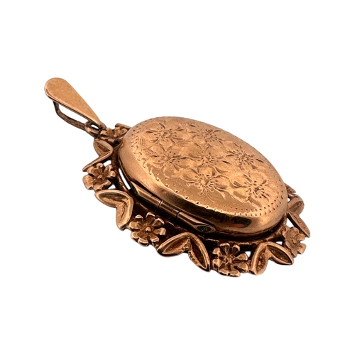 27 - Nine Carat Gold Photograph Locket. Full Hallmarks. 7.2g