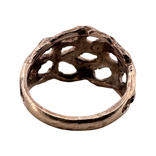 171 - Silver Ring with Full Hallmarks size L, 4.47g