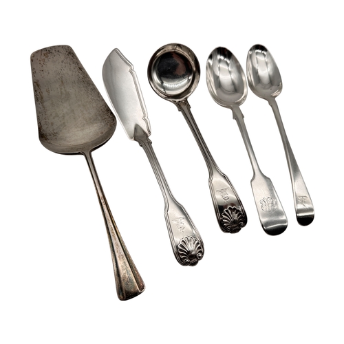 116 - Mixed Hallmarked Silver Cutlery including Georgian. 288g