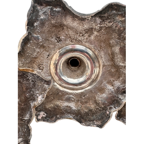 110 - Four George II Solid Silver Candlesticks Approximately 9