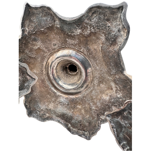 110 - Four George II Solid Silver Candlesticks Approximately 9