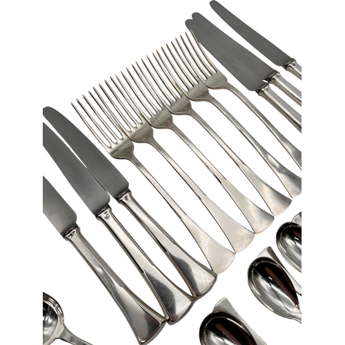 91 - Set of Austrian 800 Silver Cutlery. 1310g without Knives