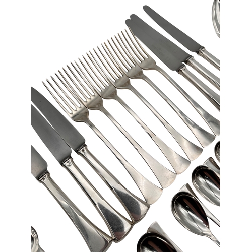 91 - Set of Austrian 800 Silver Cutlery. 1310g without Knives