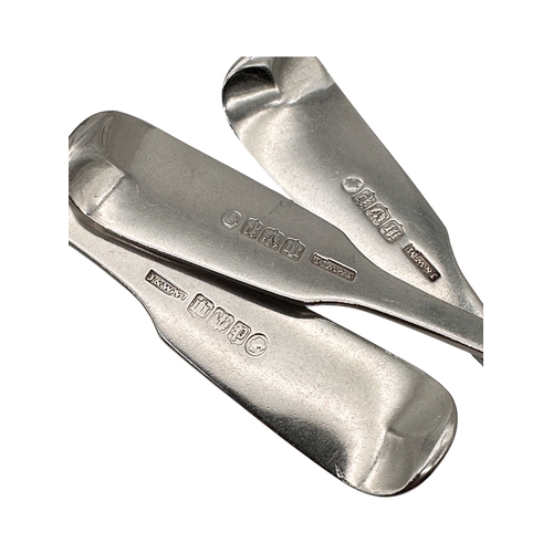 100 - Set of Eleven Victorian Hallmarked Silver Dessert Spoons. Edinburgh 1846 by James & Walter Marshall.... 