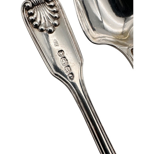 104 - Set of 6 Georgian Hallmarked Silver Coffee Spoons. 140g