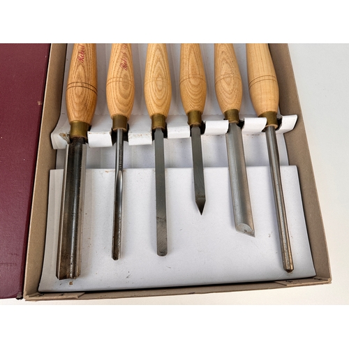 Boxed set of Six Robert Sorby Woodturning Tools