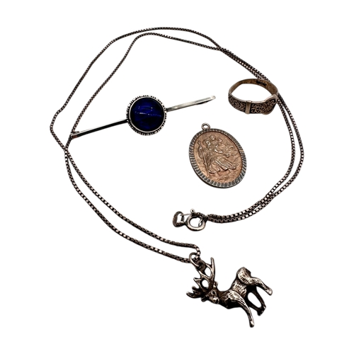 45 - Group of Silver Jewellery Items 17g gross weight.