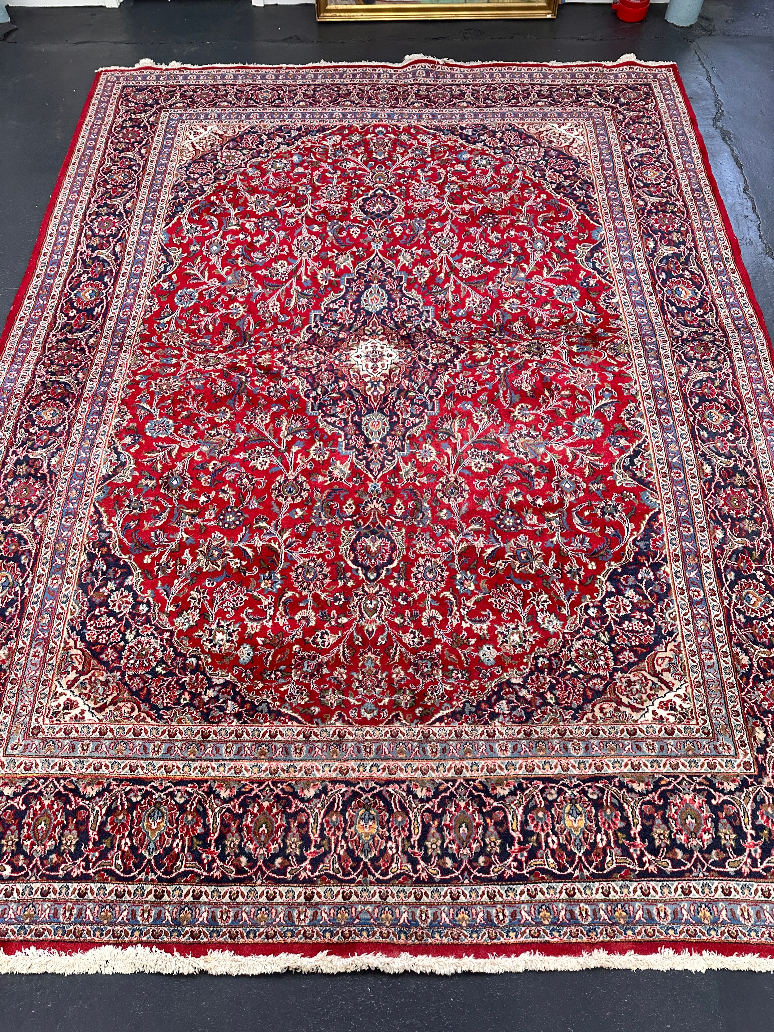 Large Kashan Style Rug 4m x 2.9m