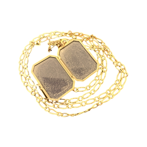 55 - Nine Carat Gold Photograph Locket on 19