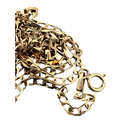 6 - Nine Carat Gold Cuban Neck Chain. 3.42g. 20