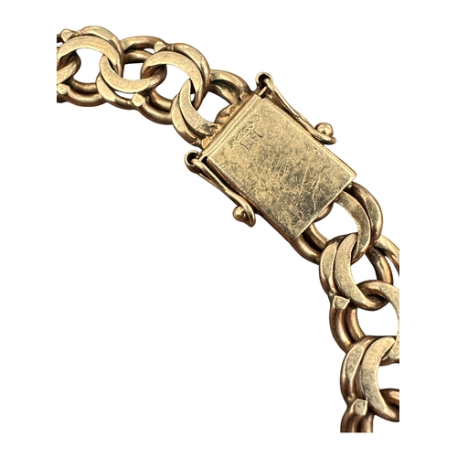 8 - Nine Carat Gold Fancy Link Chain. 17.45g 8