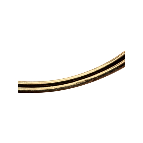 10 - Nine Carat Gold Bangle. 5.7g - Full Hallmarks...