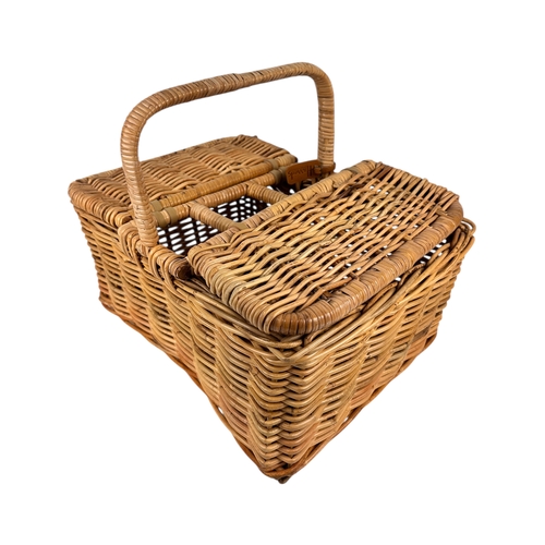 Harrods Wicker Picnic Hamper Basket