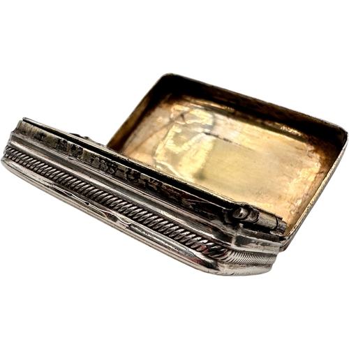 14 - Antique Silver Vinaigrette, Internal Hinge needs attention. 15.72g...