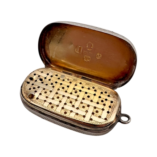 15 - Silver Georgian Vinaigrette, Birmingham 1809. 19.77g...