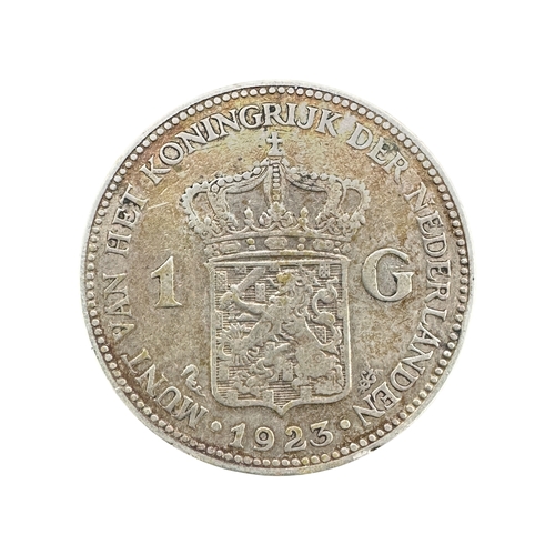130 - 1923 Netherlands  1 Gulden Coin