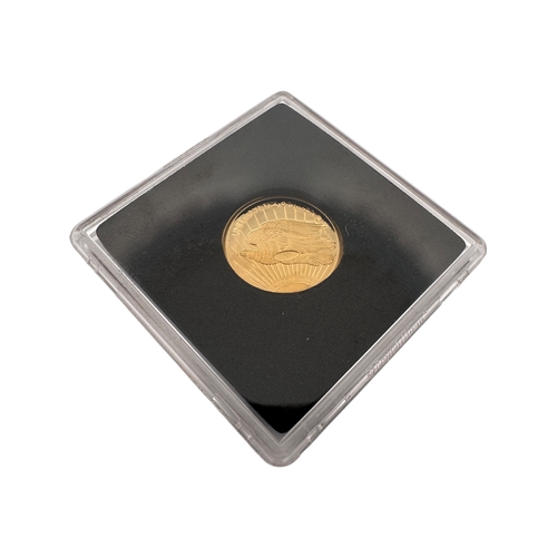7 - Fourteen Carat 585 Gold Liberty Coin. 3.15g...