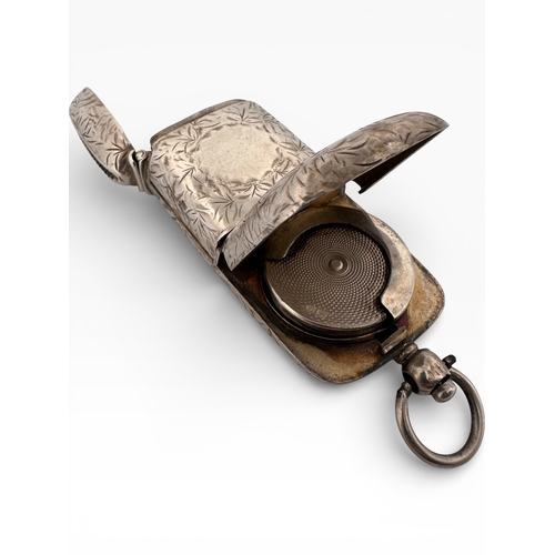 148 - Silver Combination Sovereign, Vesta, Stamp & Photograph Case. Chester 1904. 40.76g