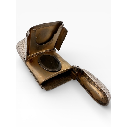 148 - Silver Combination Sovereign, Vesta, Stamp & Photograph Case. Chester 1904. 40.76g