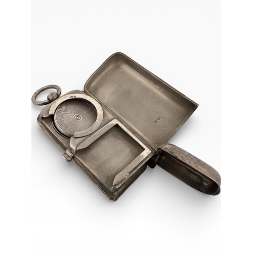 150 - Silver Combination Sovereign, Stamp & Vesta Case, Chester 1903, Payton, Pepper & Sons Ltd. 48.82g