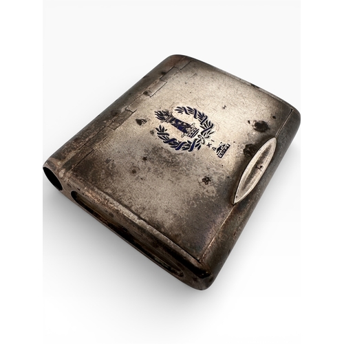 161 - Percy Edwards Silver Vesta Case with Egypt Motif. London 1909. 53.54g