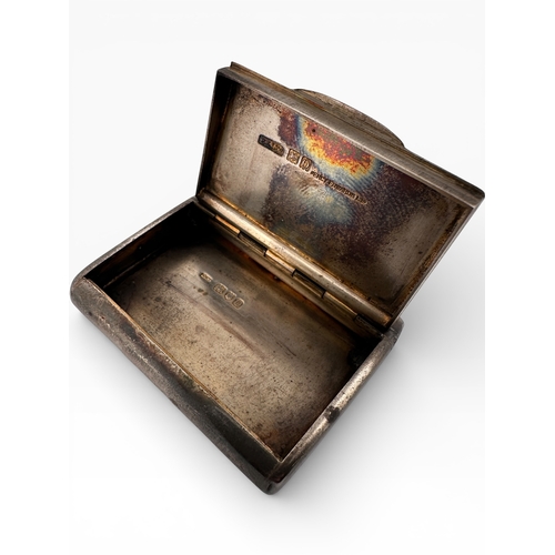 161 - Percy Edwards Silver Vesta Case with Egypt Motif. London 1909. 53.54g