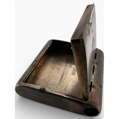 161 - Percy Edwards Silver Vesta Case with Egypt Motif. London 1909. 53.54g