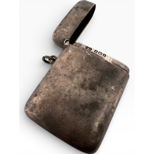 167 - Large Hallmarked Silver Vesta Case, Birmingham 1908. 56.83g