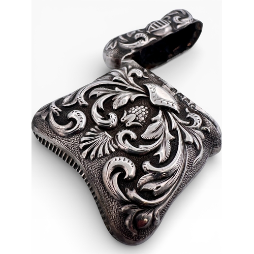 176 - Ornate Victorian Silver Vesta Case. Birmingham 1887. 18.07g