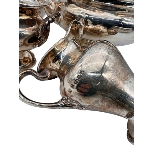 146 - Edward and Sons Glasgow. Hallmarked Silver Tea Service. 2060g