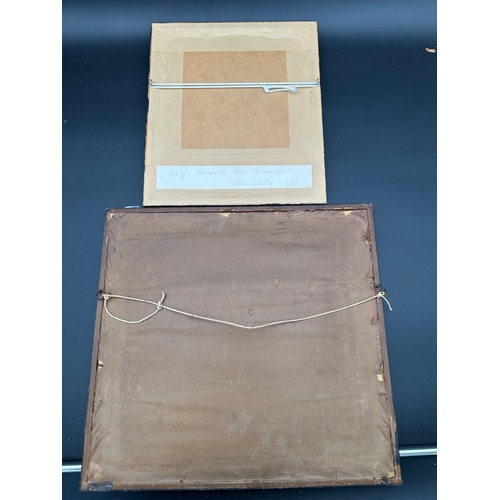 634 - Two Vintage Engravings: Mason Hunter - Nearing The Shore, Coldingham alongside W. Rawlings - Rydal W... 